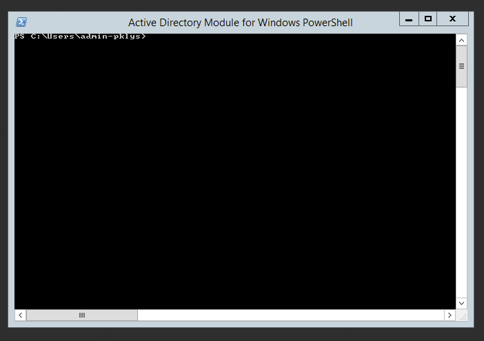 Active Directory module shortcut showing it does not automatically run elevated