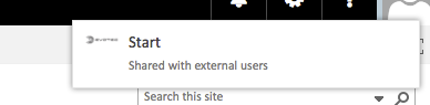 SharePoint Online success notification displayed after attempting to share access with an external user.