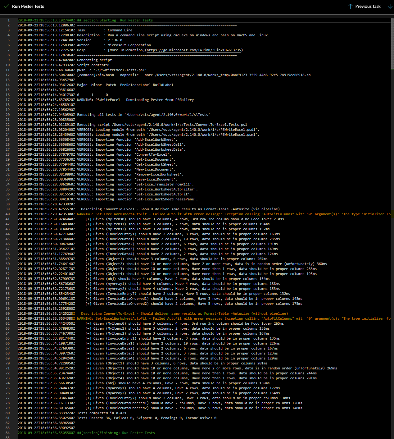 Detailed PowerShell stack trace for the Gdip type initializer exception in ImportExcel