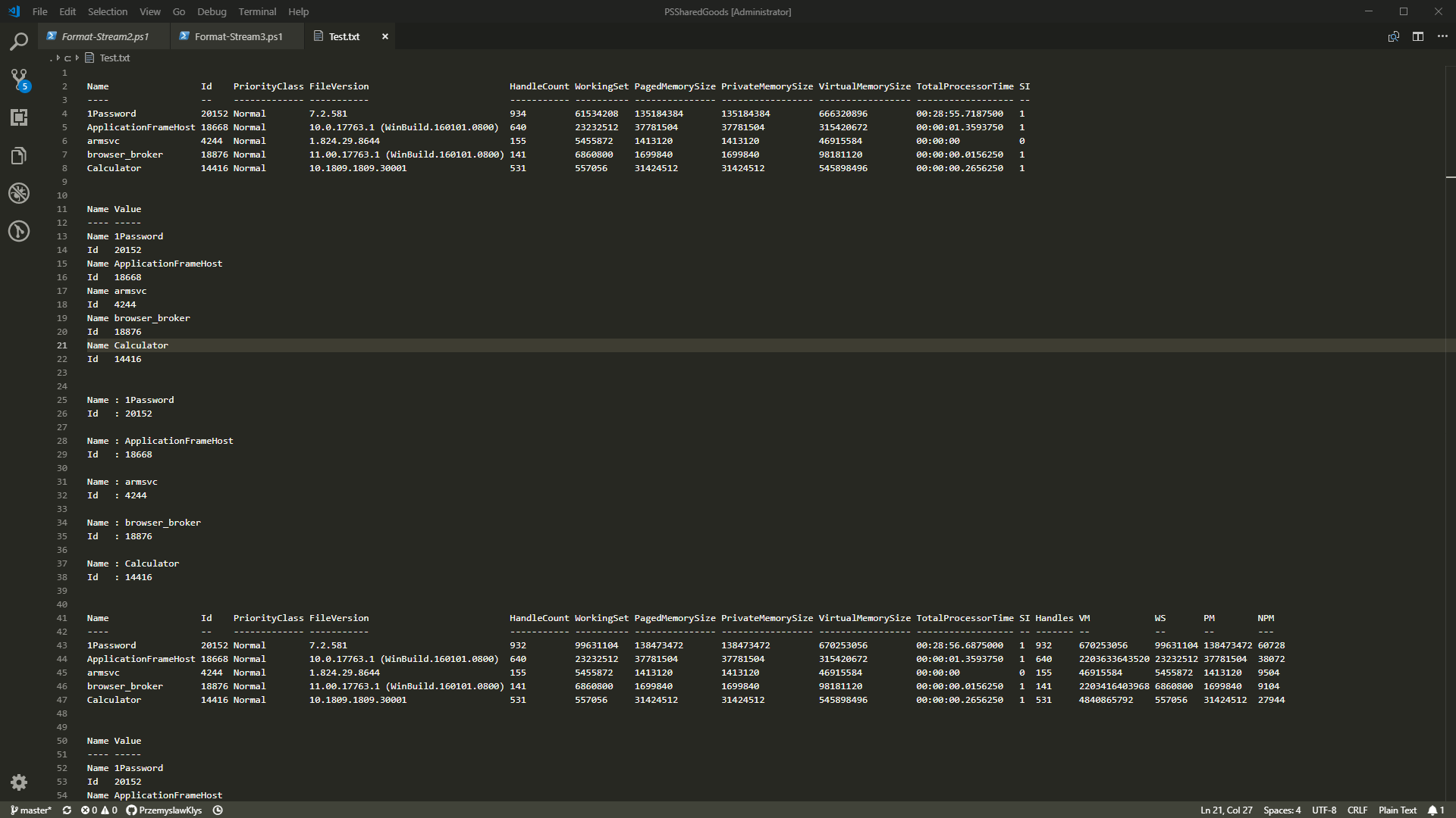 Format-Streams - Output to File Format-Streams - Output to File