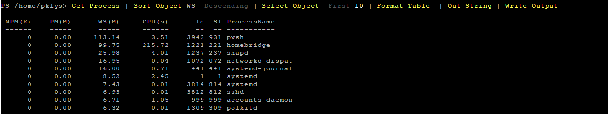 Alternative Out-String approach writing formatted table output into verbose, debug, output, and host streams.