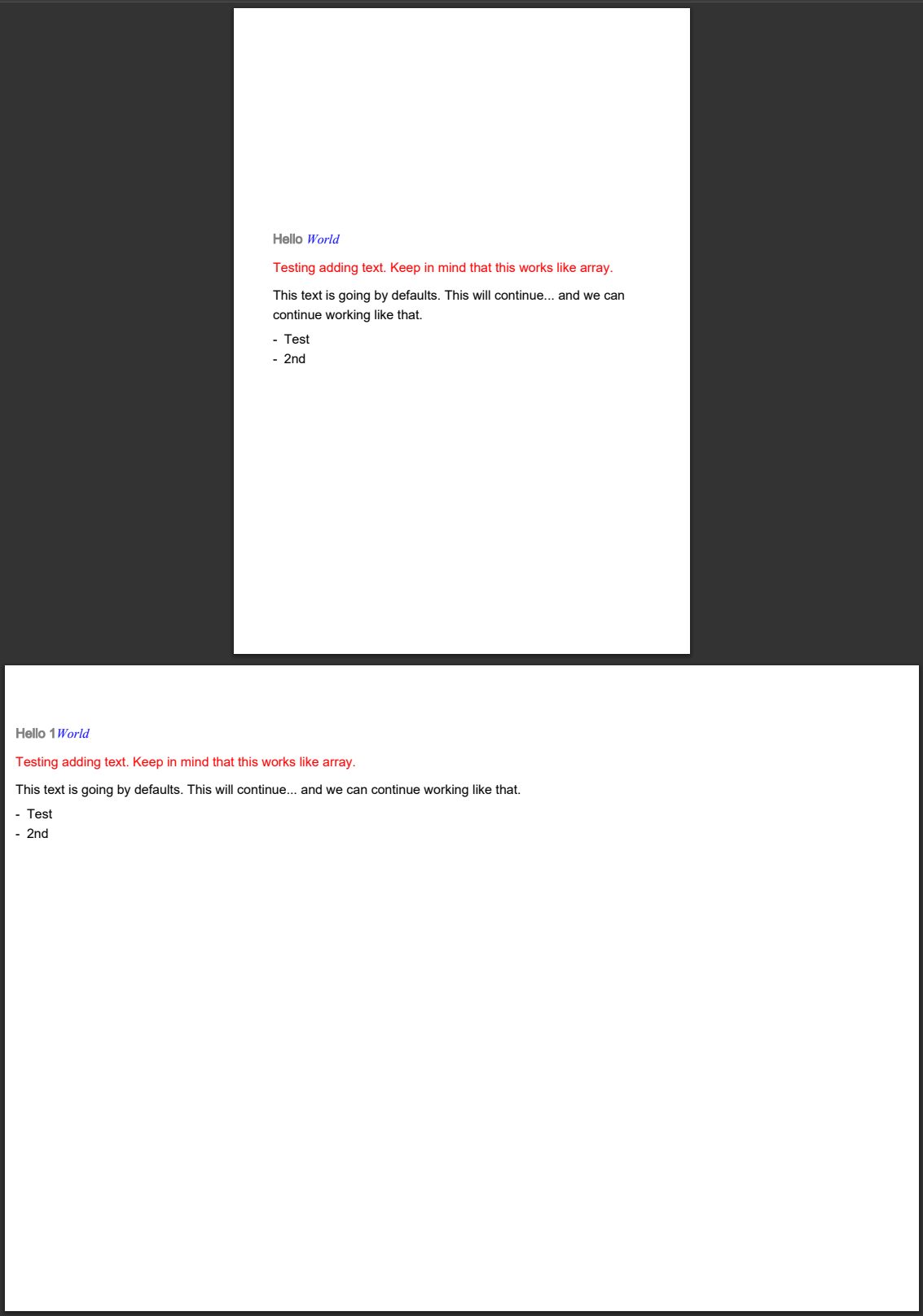 PowerShell output from Get-PDFDetails listing document and page metadata
